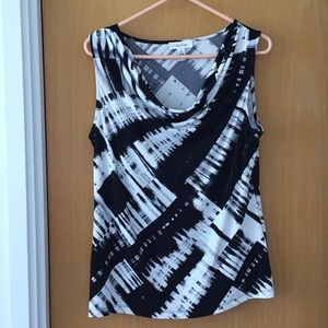 Calvin Klein black & white top